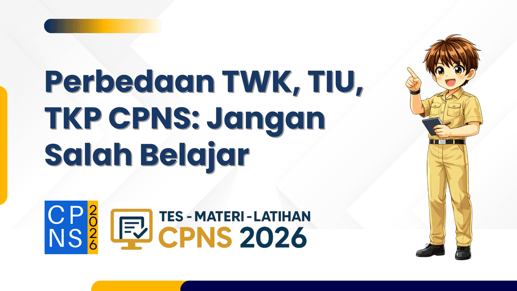 Perbedaan TWK, TIU, TKP CPNS: Jangan Salah Belajar