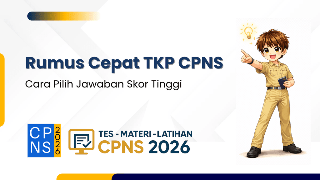 Rumus Cepat TKP CPNS: Cara Pilih Jawaban Skor Tinggi