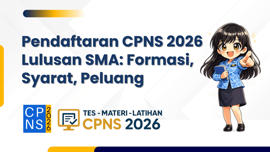 Pendaftaran CPNS 2026 Lulusan SMA: Formasi, Syarat, Peluang